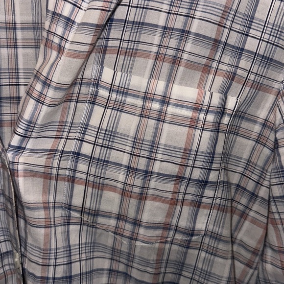 Theory size small women’s button down - pink and blue - Picture 3 of 4